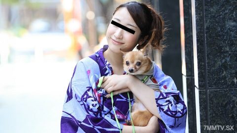082423_01 单侧狗 浴衣美女与爱犬！